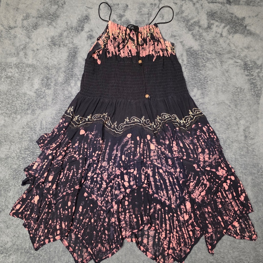 Y2k dress womens free size fairycore whimsigoth boho festival handkerchief